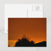 Carte Postale Le ciel orange (Devant / Derrière)