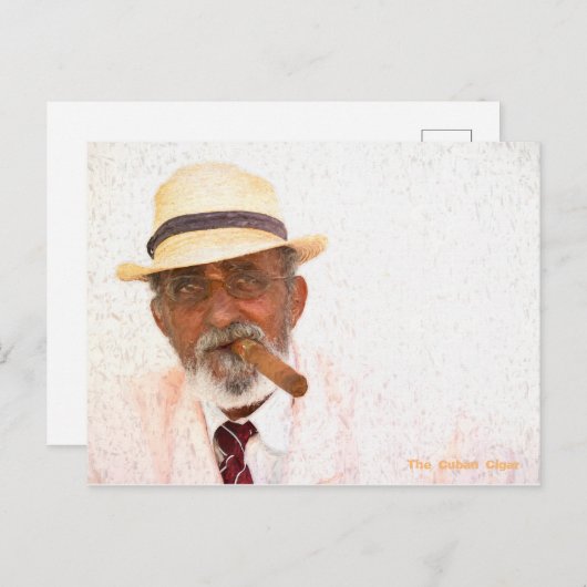 Carte Postale Le Cigar cubain, Trinidad, Cuba (Devant / Derrière)