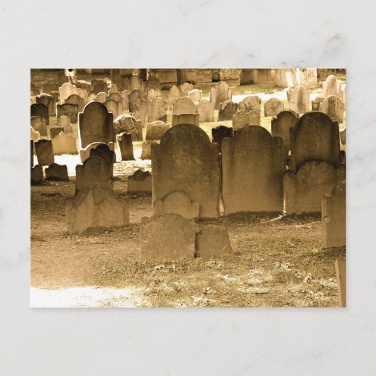 Carte Postale Le cimetière de Boston (Devant)