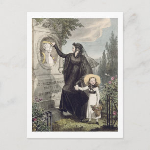 Carte Postale Le cimetière de Pere Lachaise, imprimé par Charles