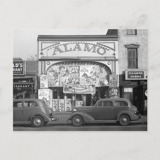 Carte Postale Le cinéma Alamo, 1937 (Devant)