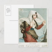 Carte Postale Le cinquième mois pluvieux du républicain (Devant / Derrière)