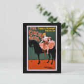Carte Postale Le Cirque Girl 1897 Vintage (Debout devant)