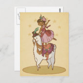Carte Postale Le cirque Llama (Devant / Derrière)