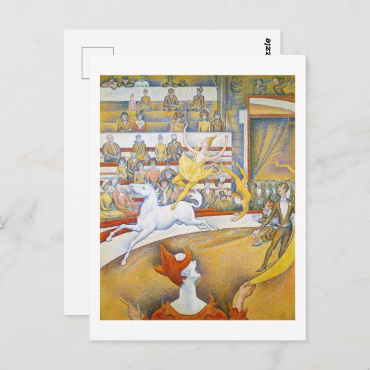 Carte Postale Le Cirque, Seurat (Devant / Derrière)