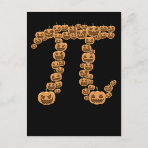 Carte Postale Le Citrouille de Thanksgiving Pi Jack-o'-lantern