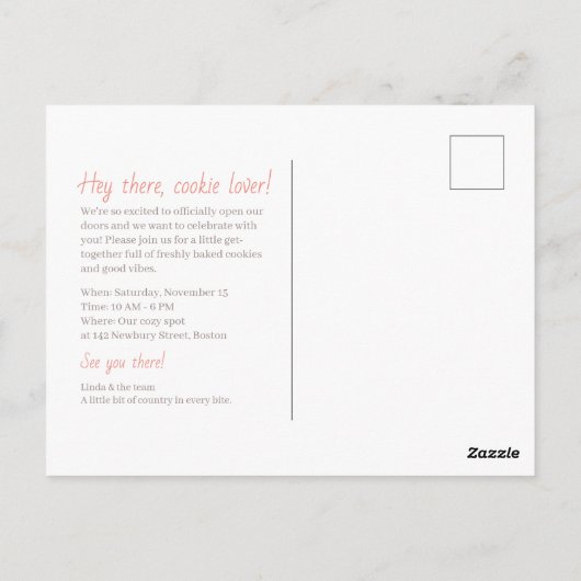 Carte Postale Le Citrouille rustique (Dos)