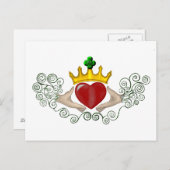 Carte Postale Le Claddagh (couleur complète) (Devant / Derrière)