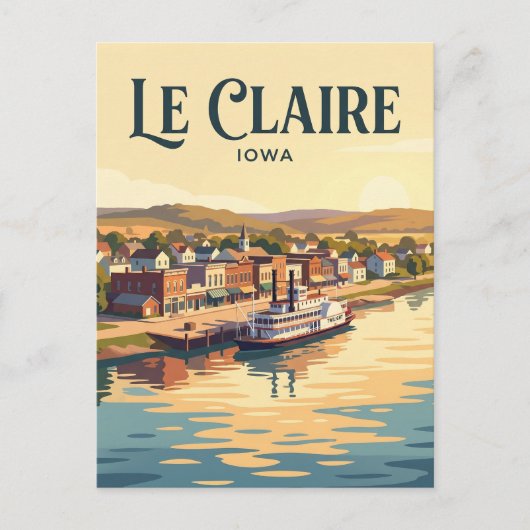 Carte Postale Le Claire États-Unis (Devant)