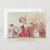 Carte Postale Le clergé quitte l'église après la vente (Devant / Derrière)