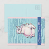 Carte Postale Le climat ne peut pas attendre l'ours polaire (Devant / Derrière)