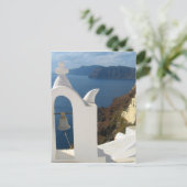 Carte Postale Le clocher de Santorin au soleil de l'après-midi (Debout devant)