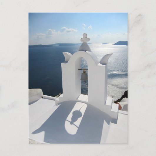 Carte Postale Le clocher de Santorin Casting Shadow (Devant)