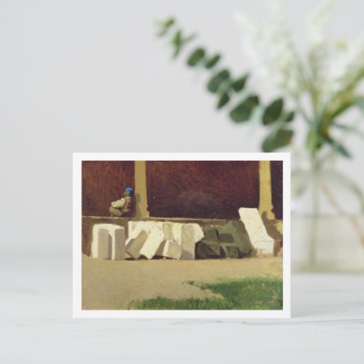 Carte Postale Le Cloître (huile sur toile) (Debout devant)