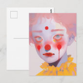 Carte Postale Le Clown  (Devant / Derrière)
