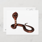 Carte Postale Le Cobra, Serpent Mortel (Devant / Derrière)