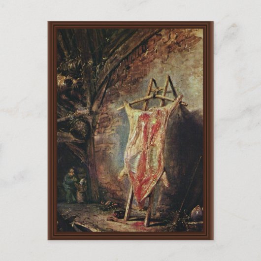 Carte Postale Le Cochon Fisé Par Ostade Isaac Van (Meilleure Qua (Devant)