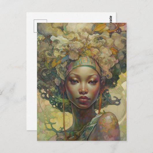 Carte Postale Le cœur aimant (Devant / Derrière)