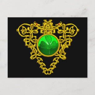 CARTE POSTALE LE COEUR CELTIQUE DE SAINT PATRICK