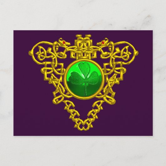 CARTE POSTALE LE COEUR CELTIQUE DE SAINT PATRICK (Devant)