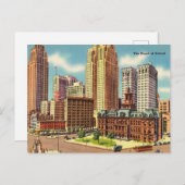 Carte Postale Le coeur de Détroit (Devant / Derrière)