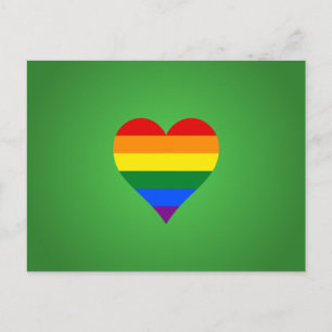 Carte Postale Le coeur de la fierté LGBT