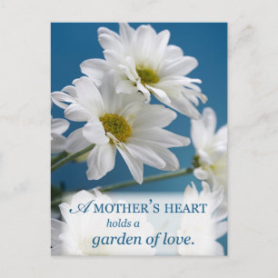 Carte Postale Le coeur de la mère tient un jardin d'amour