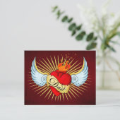 Carte Postale Le coeur de papa (Debout devant)