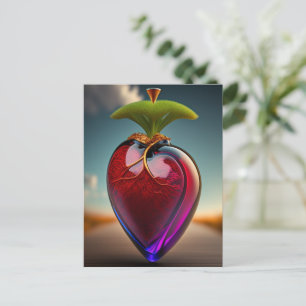 Carte Postale Le Cœur de Verre Art Numérique