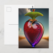 Carte Postale Le Coeur De Verre | ART NUMÉRIQUE (Devant / Derrière)