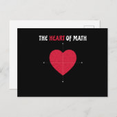 Carte Postale Le Coeur des mathématiques Saint Valentin Les math (Devant / Derrière)