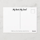 Carte Postale Le coeur et l'âme de Séoul (Dos)