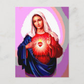 Carte Postale Le Coeur Immaculé de Marie (Devant)