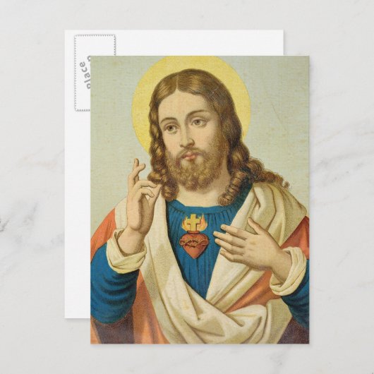 Carte Postale Le coeur sacré (Devant / Derrière)