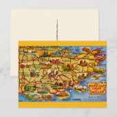 Carte Postale Le coin sud-est de l'Angleterre (Devant / Derrière)