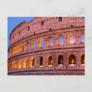 Carte Postale Le Colisée au début de la soirée, Rome, Italie