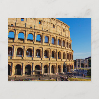 Carte Postale Le Colisée et l'Arc de Constantin, Rome, Italie