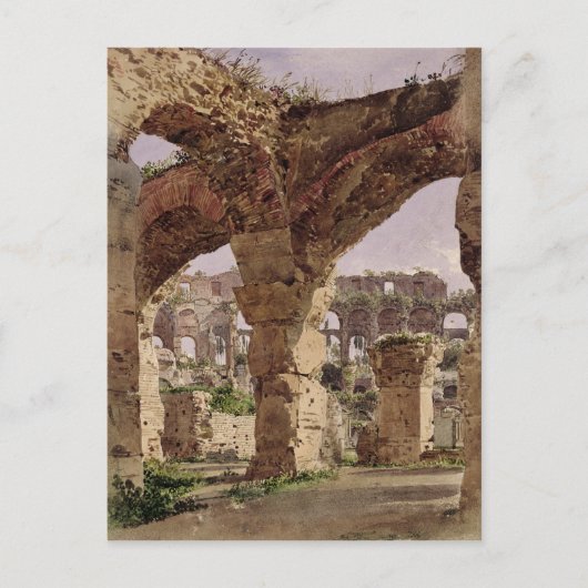 Carte Postale Le Colisée, Rome, 1835 (Devant)