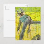 Carte Postale Le collage drôle du bug de badminton (Devant / Derrière)