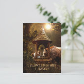 Carte Postale Le Collie, le garçon, et le puits - Drôle (Debout devant)