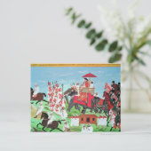 Carte Postale Le colonel James Todd voyage par éléphant (Debout devant)