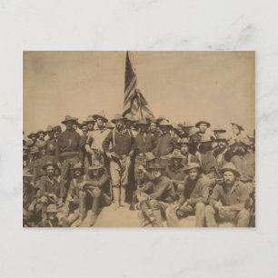 Carte Postale Le colonel Roosevelt et ses Rough Riders