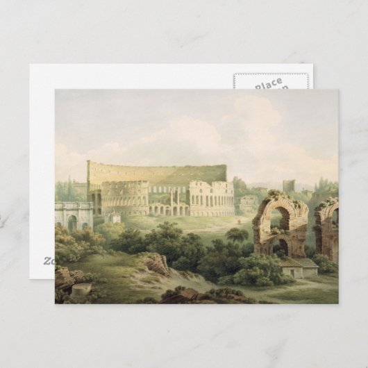 Carte Postale Le Colosseum, Rome, 1802 (Devant / Derrière)