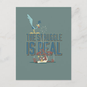 Carte Postale Le combat est réel ROAD RUNNER™ & Balthazar le coy