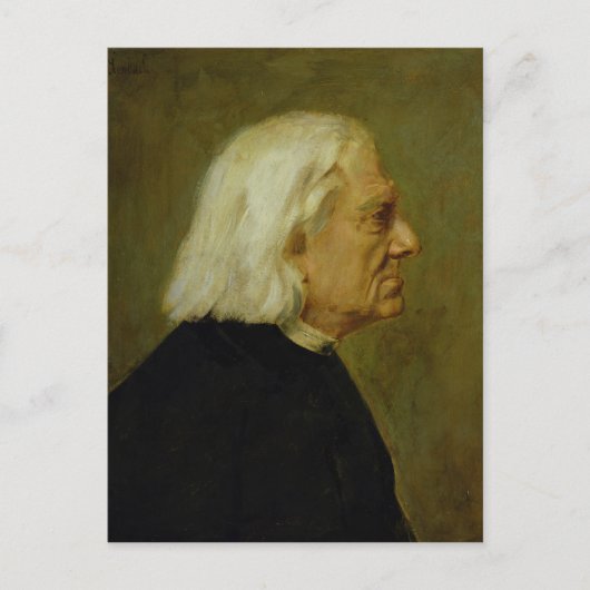 Carte Postale Le compositeur Franz Liszt, 1884 (Devant)