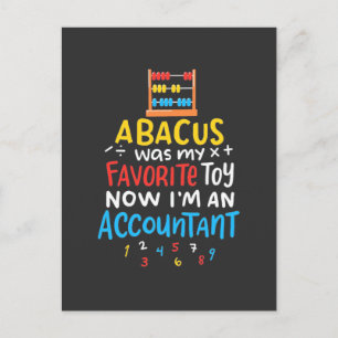 Carte Postale Le Comptable Abacus Était Mon Jouet Préféré