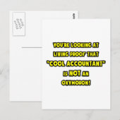 Carte Postale Le comptable cool n'est pas un oxymore (Devant / Derrière)