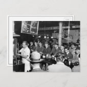 Carte Postale Le comptoir de Pete, 1950 (Devant / Derrière)