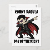 Carte Postale Le comte Dabula dabs pendant la nuit (Devant / Derrière)
