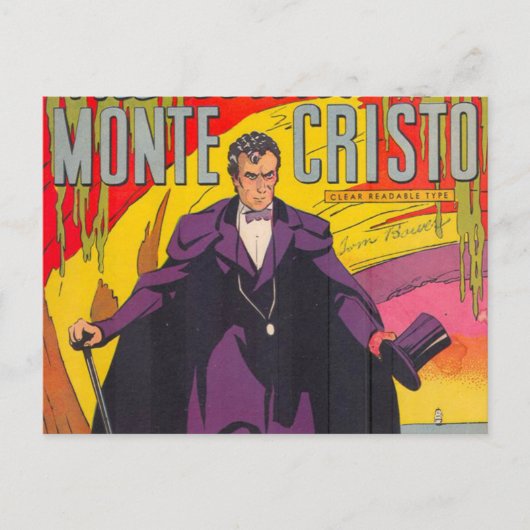 Carte Postale Le comte de Monty Cristo Comic (Devant)